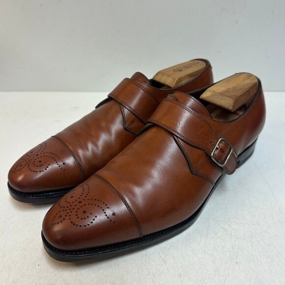 NEW HEELS Edward Green x Ralph Lauren Puple Label Single Monk England US 9.5 D main image 11